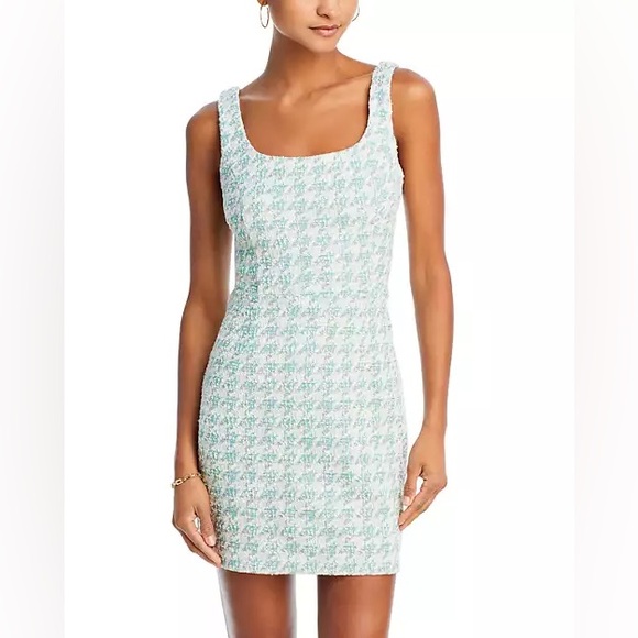 Bloomingdale’s AQUA Sleeveless Tweed Sheath Mini Dress - Exclusive NEVER WORN - Picture 5 of 13